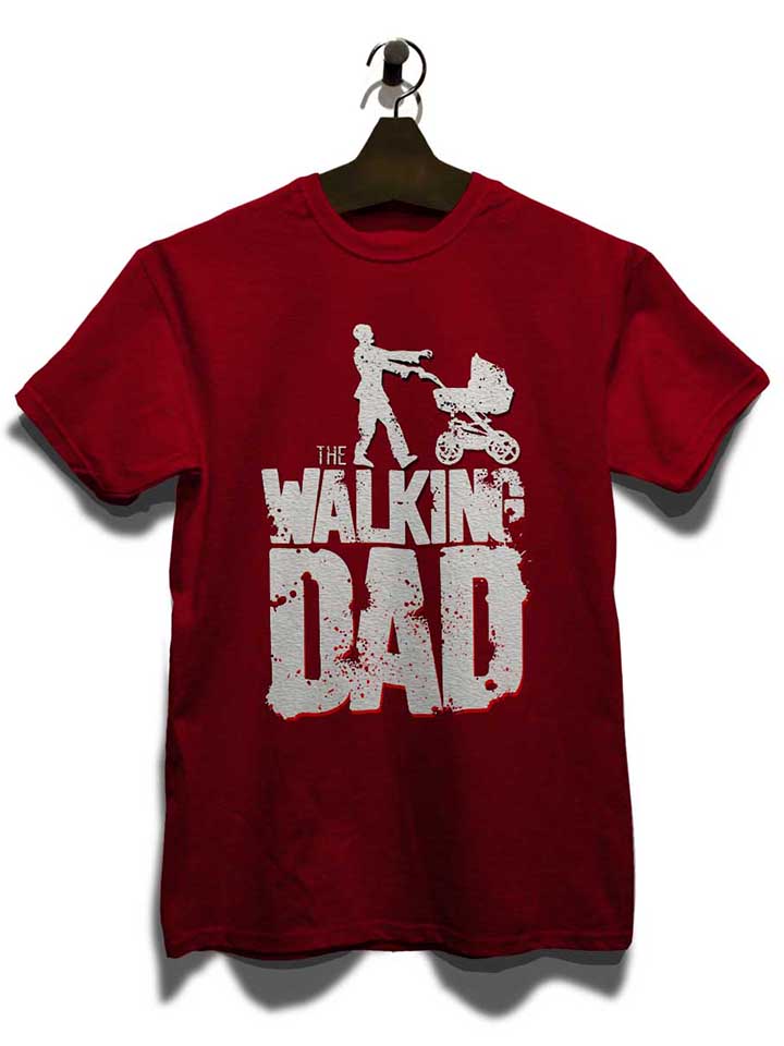 the-walking-dad-vintage-t-shirt bordeaux 3