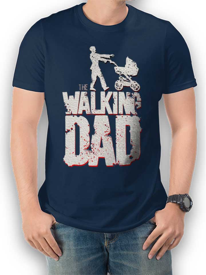 the-walking-dad-vintage-t-shirt dunkelblau 1