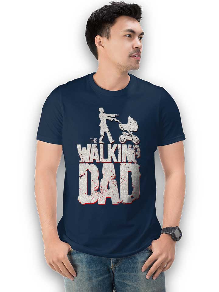 the-walking-dad-vintage-t-shirt dunkelblau 2
