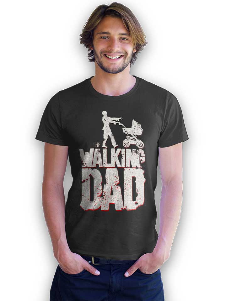 the-walking-dad-vintage-t-shirt dunkelgrau 2