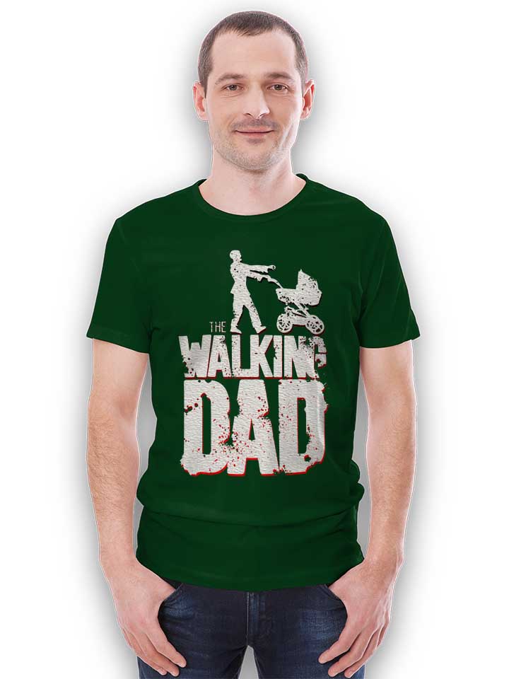 the-walking-dad-vintage-t-shirt dunkelgruen 2