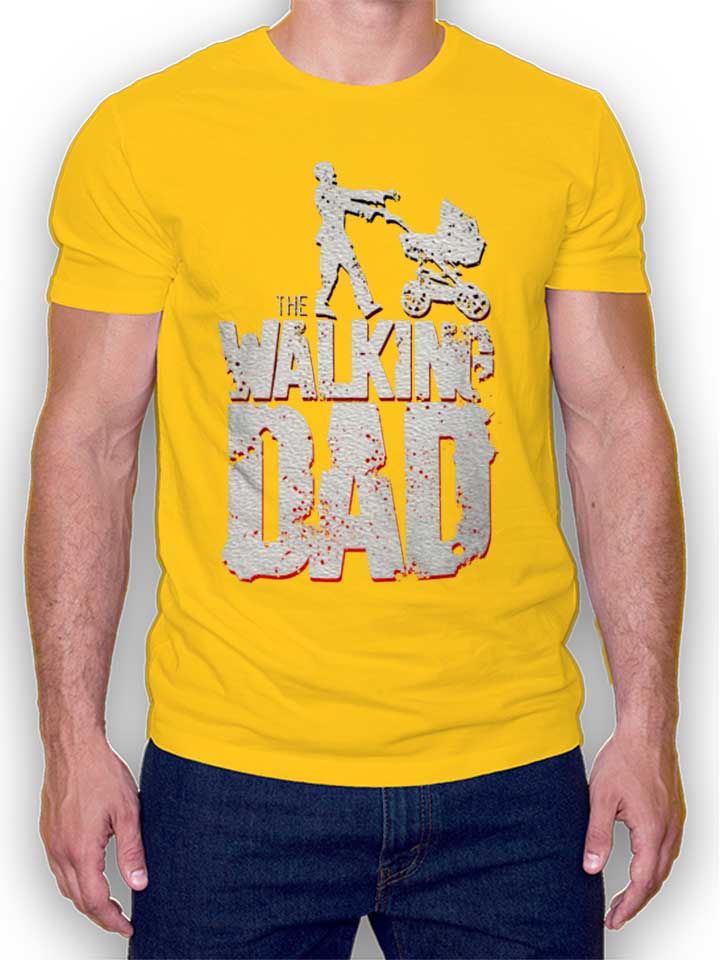 The Walking Dad Vintage T-Shirt gelb L