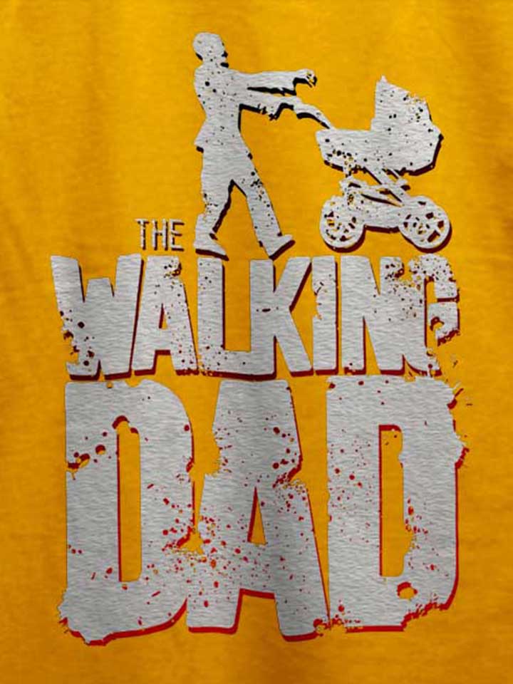 the-walking-dad-vintage-t-shirt gelb 4