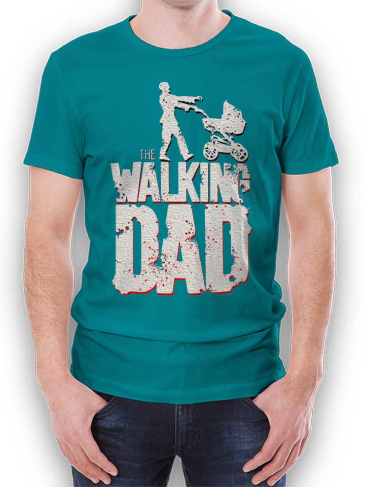 The Walking Dad Vintage T-Shirt turquoise L