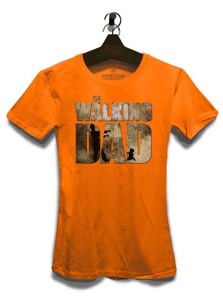 the-walking-dad-damen-t-shirt orange 3