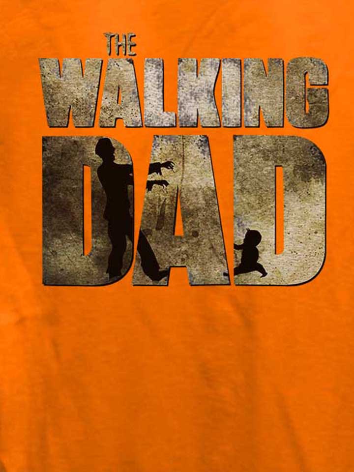 the-walking-dad-damen-t-shirt orange 4