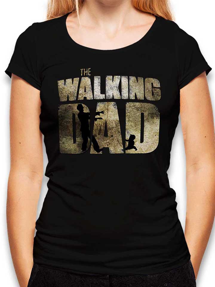 The Walking Dad Damen T-Shirt schwarz L