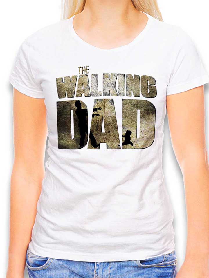 The Walking Dad Damen T-Shirt weiss L