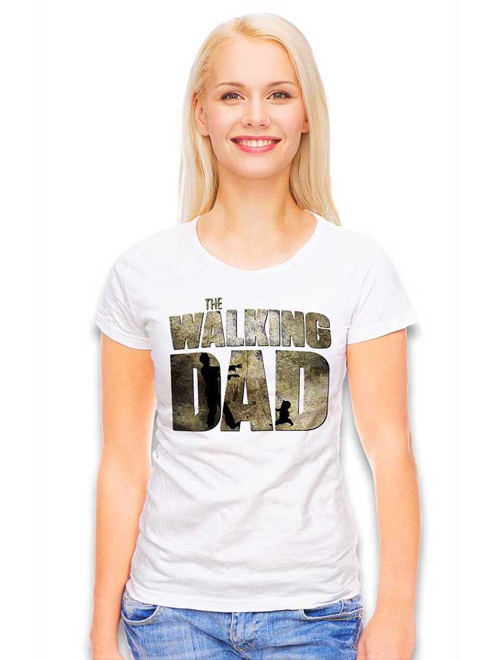 the-walking-dad-damen-t-shirt weiss 2