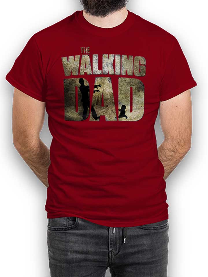 the-walking-dad-t-shirt bordeaux 1
