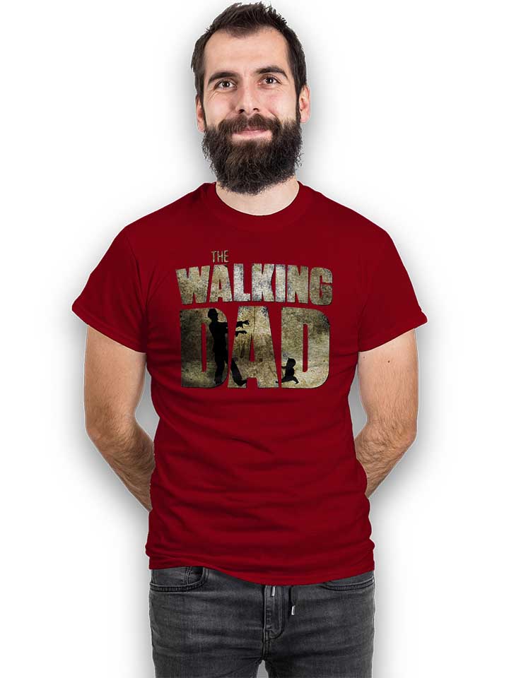 the-walking-dad-t-shirt bordeaux 2