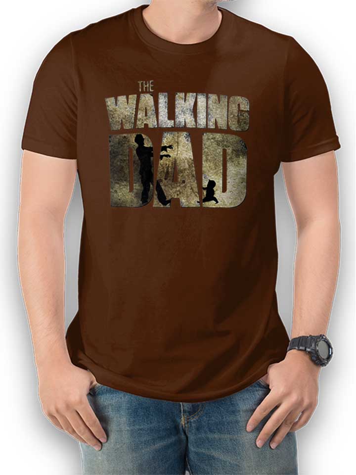 The Walking Dad T-Shirt brown L
