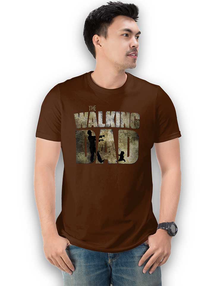 the-walking-dad-t-shirt braun 2
