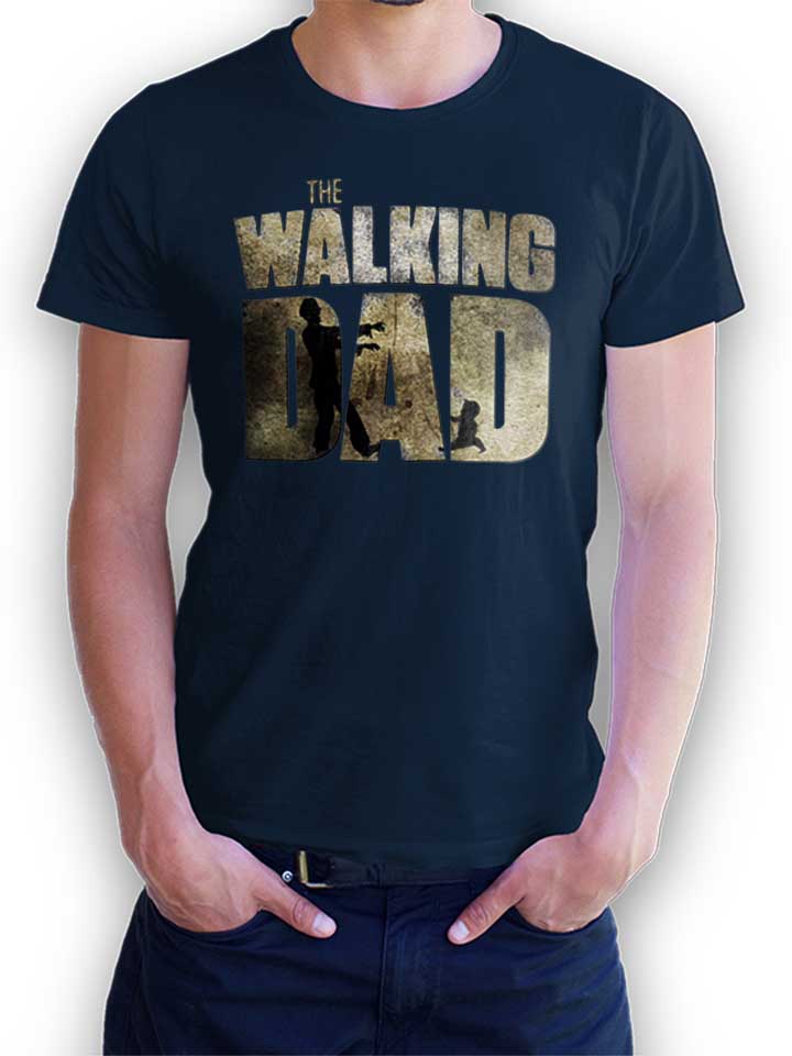 the-walking-dad-t-shirt dunkelblau 1