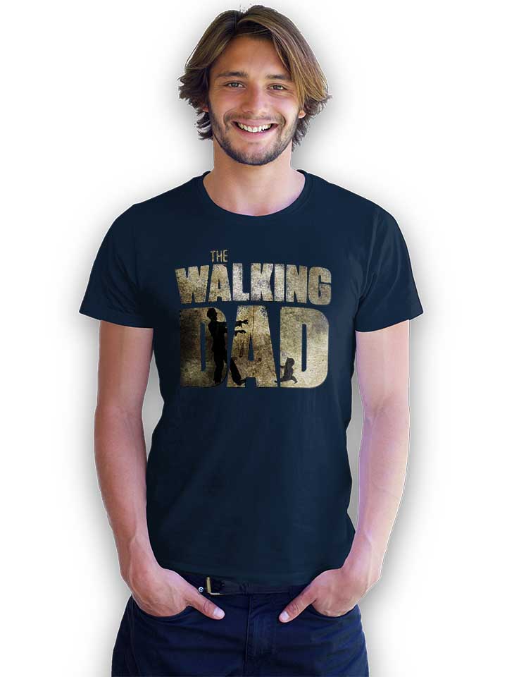 the-walking-dad-t-shirt dunkelblau 2