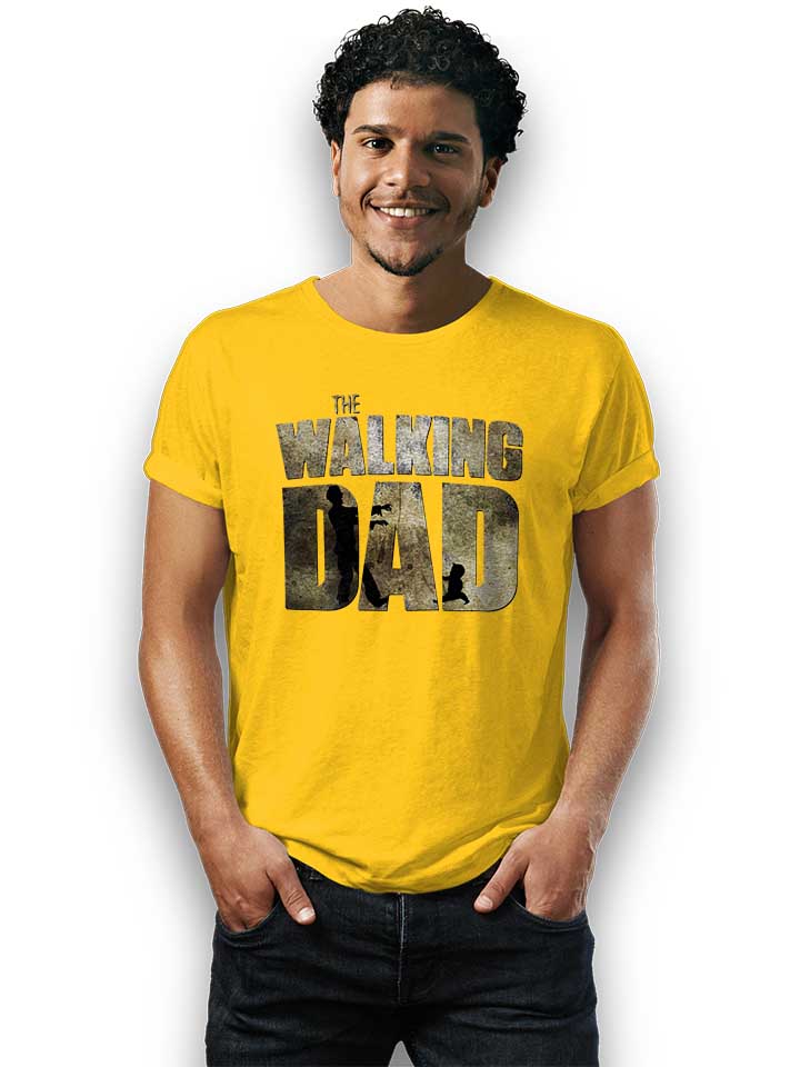 the-walking-dad-t-shirt gelb 2