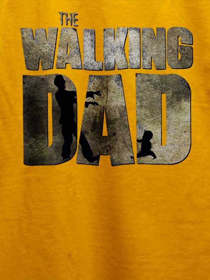 the-walking-dad-t-shirt gelb 4