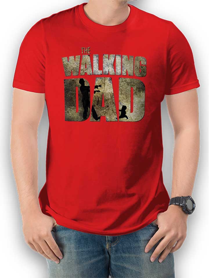 The Walking Dad T-Shirt red L