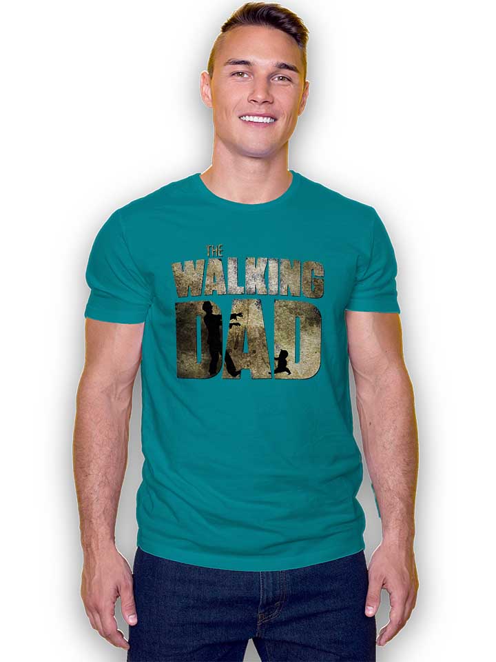 the-walking-dad-t-shirt tuerkis 2