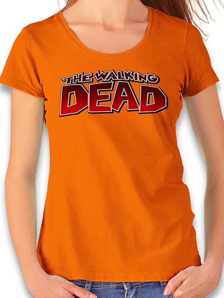 The Walking Dead Damen T-Shirt orange L