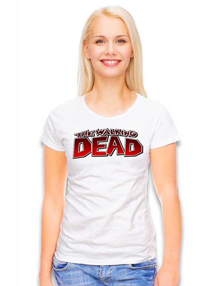 the-walking-dead-damen-t-shirt weiss 2