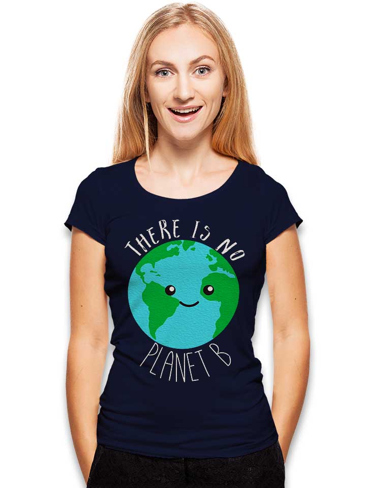 there-is-no-planet-b-damen-t-shirt dunkelblau 2