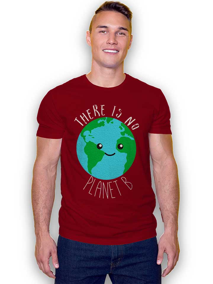 there-is-no-planet-b-t-shirt bordeaux 2