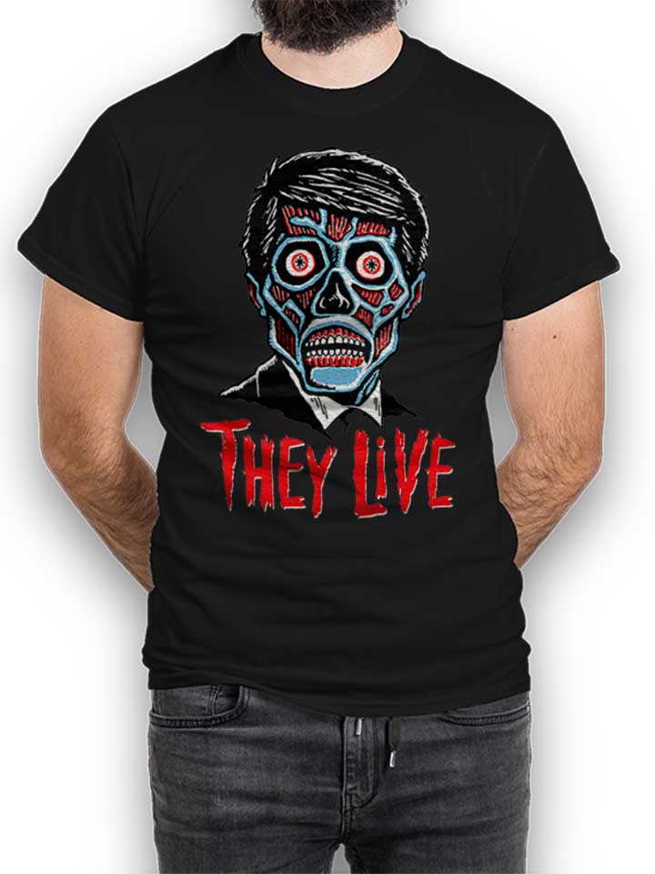 They Live T-Shirt schwarz L