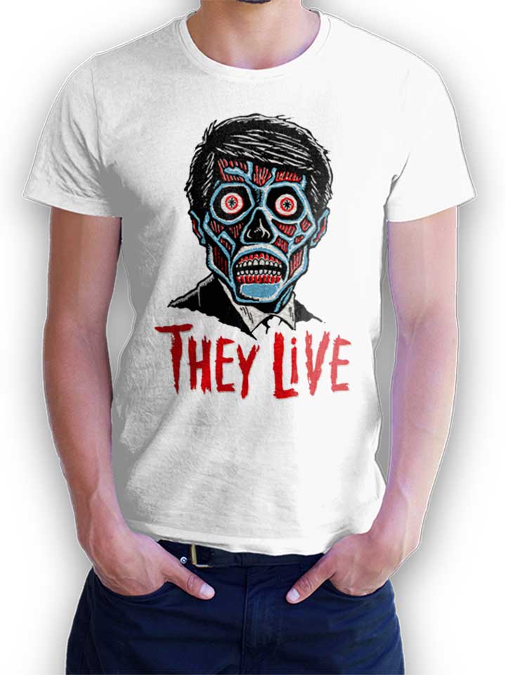 They Live T-Shirt weiss L