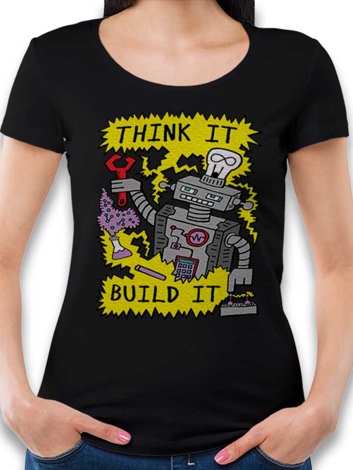 think-build-robot-damen-t-shirt schwarz 1
