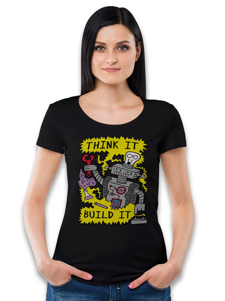 think-build-robot-damen-t-shirt schwarz 2