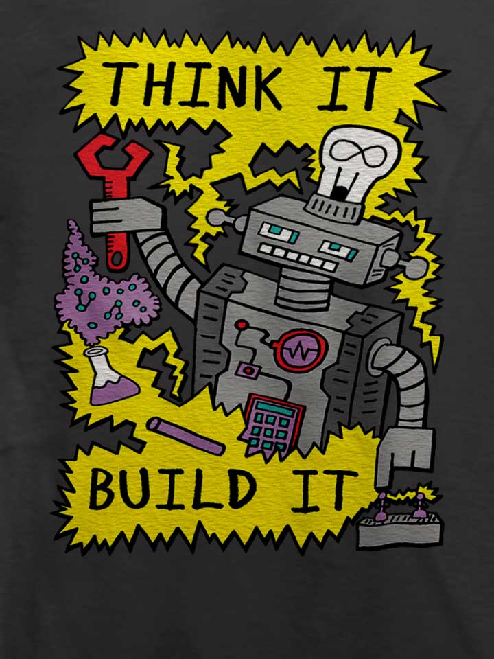 think-build-robot-t-shirt dunkelgrau 4