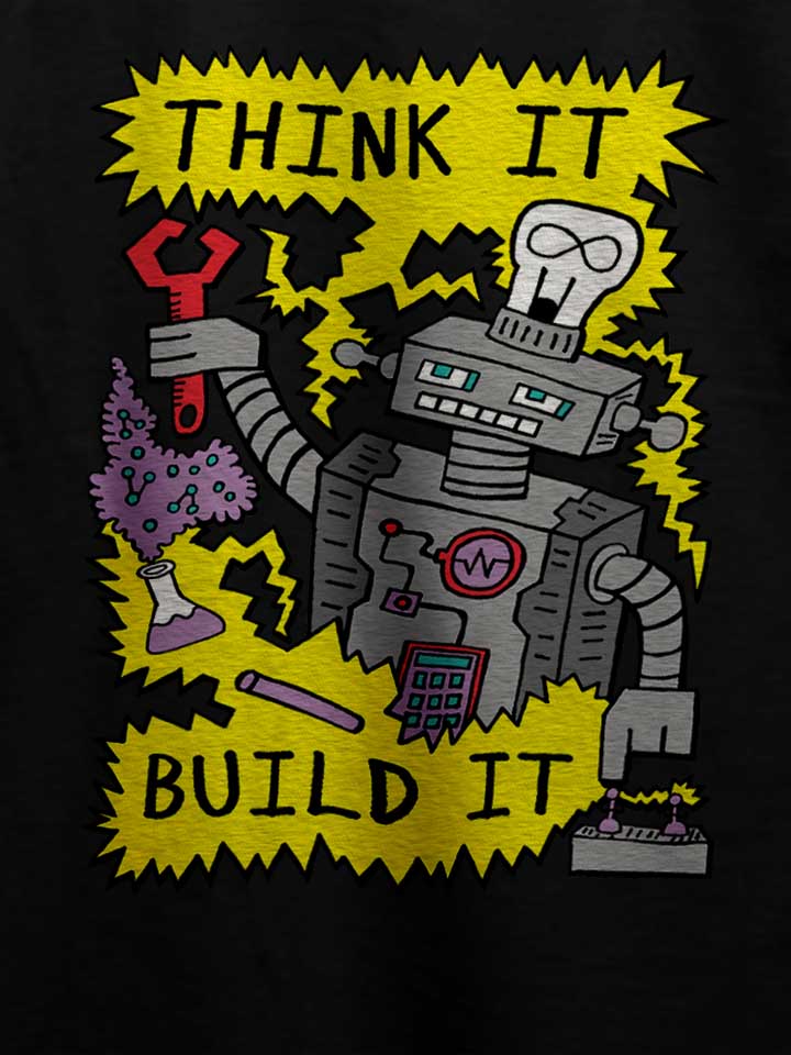 think-build-robot-t-shirt schwarz 4