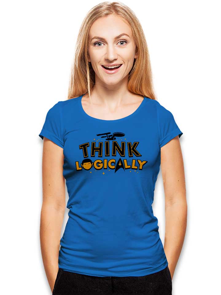 think-logically-spock-damen-t-shirt royal 2