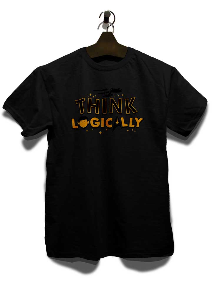 think-logically-spock-t-shirt schwarz 3