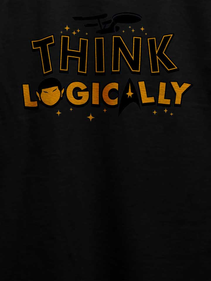 think-logically-spock-t-shirt schwarz 4