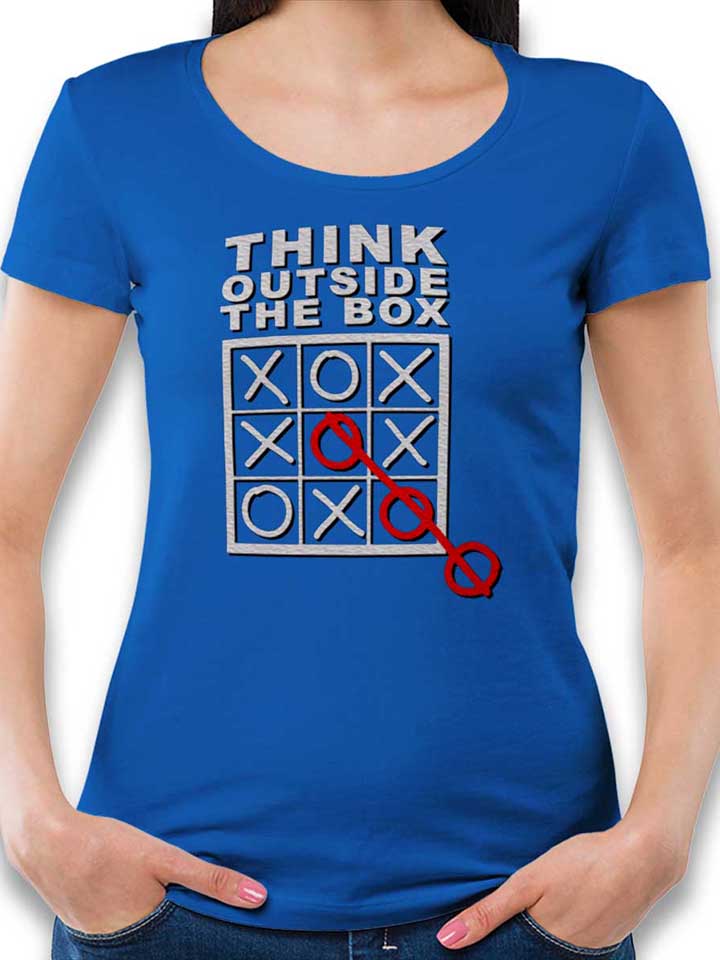 Think Outside The Box Damen T-Shirt royal L