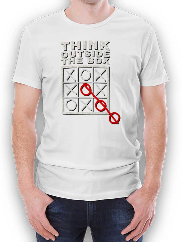 Think Outside The Box T-Shirt weiss L