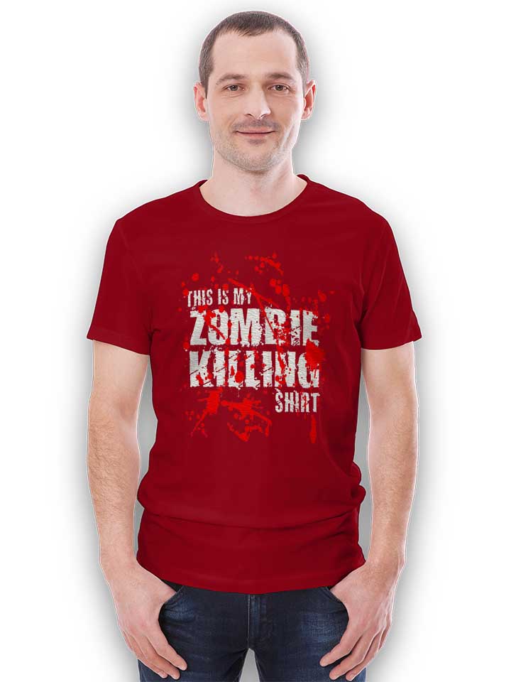 this-is-my-zombie-killing-shirt-t-shirt bordeaux 2