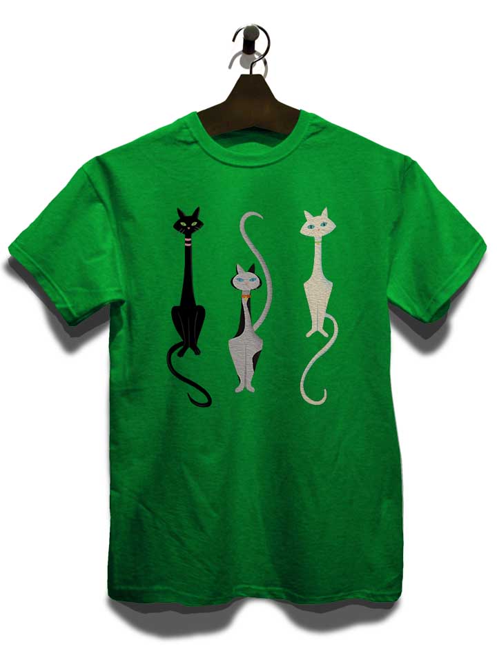 three-cats-t-shirt gruen 3