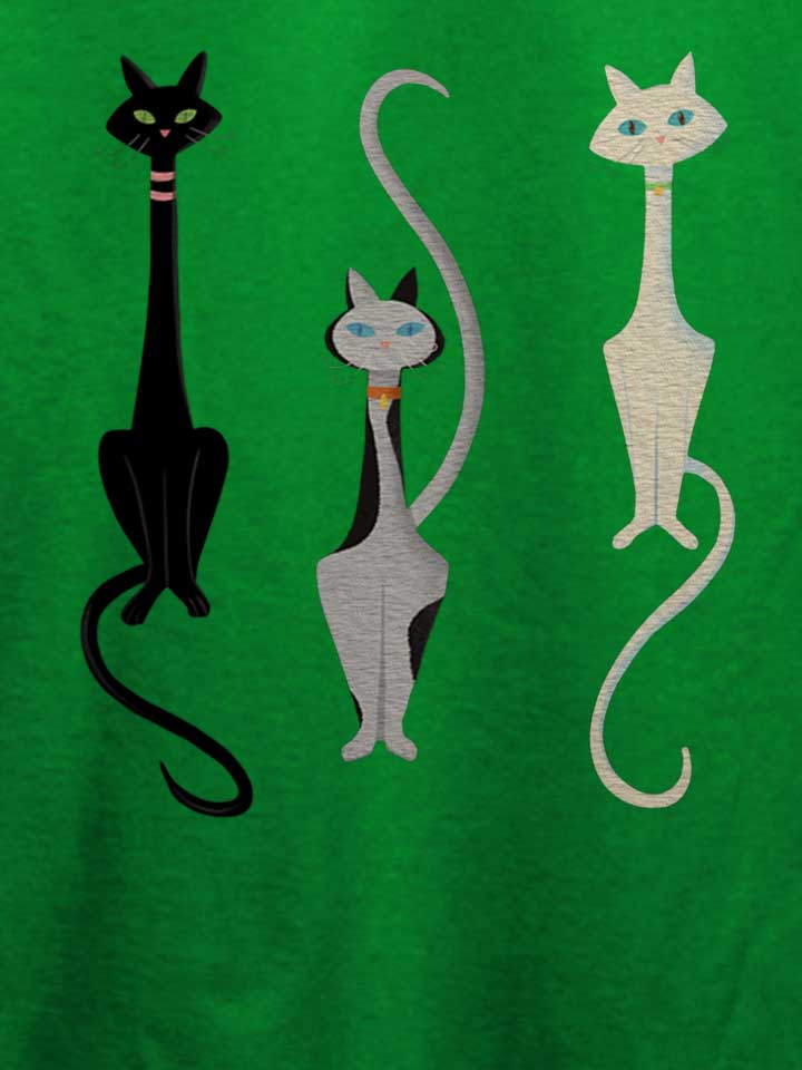 three-cats-t-shirt gruen 4