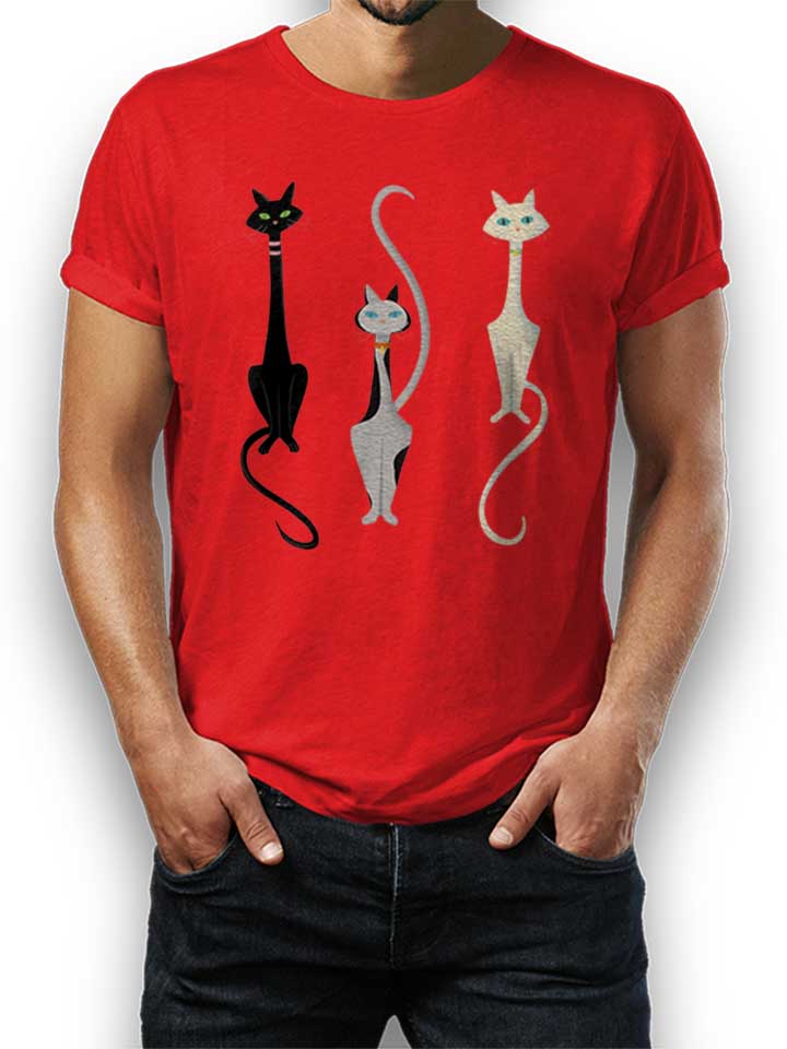 Three Cats Kinder T-Shirt rot 110 / 116