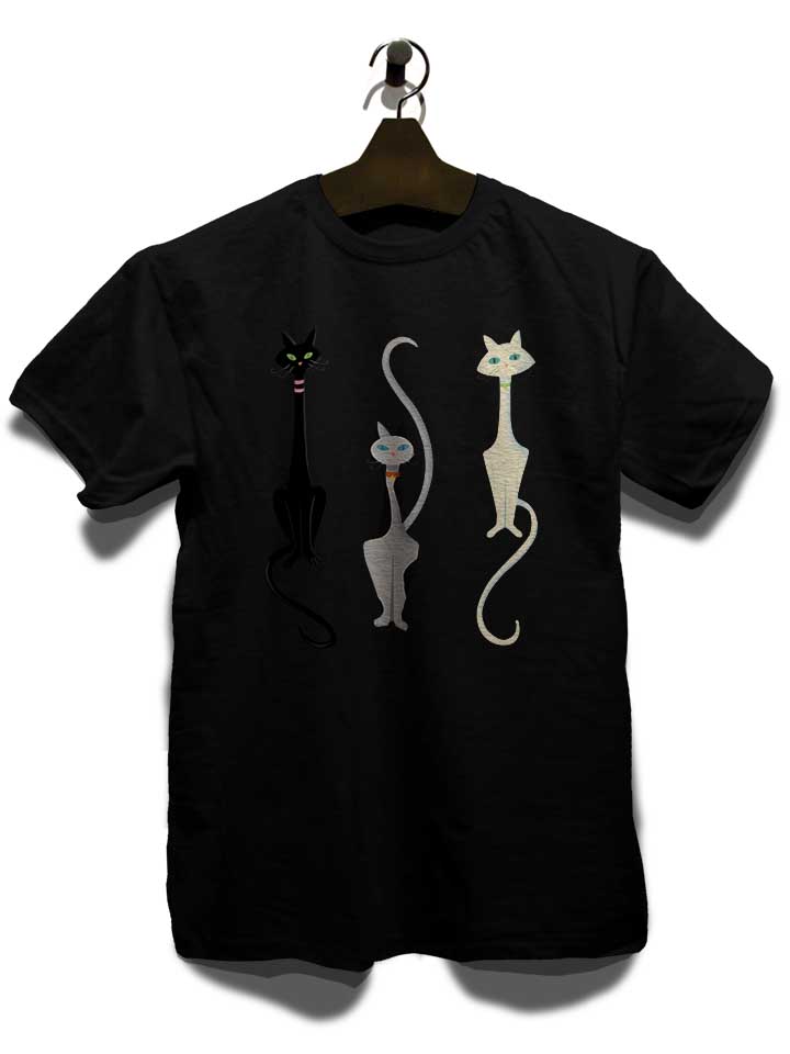 three-cats-t-shirt schwarz 3