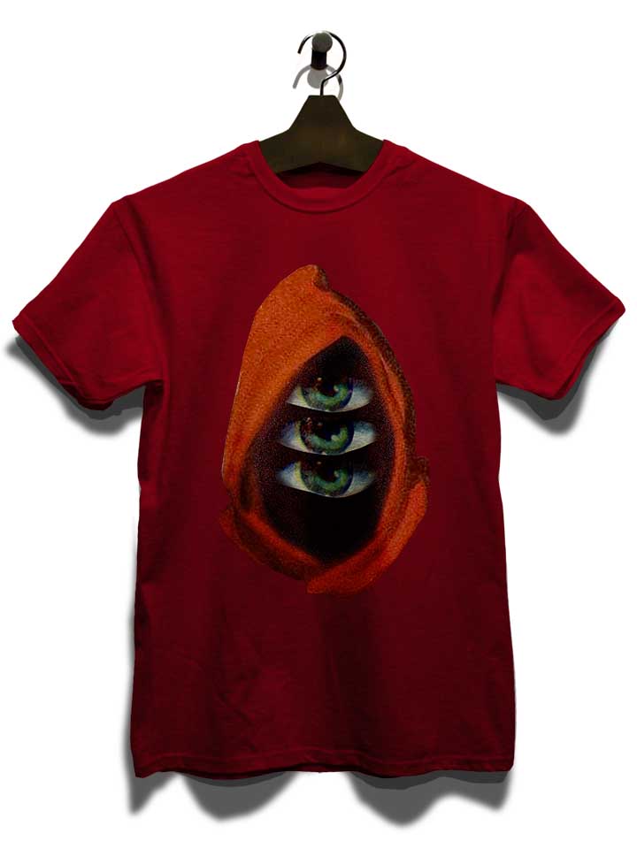 three-eyed-druid-t-shirt bordeaux 3