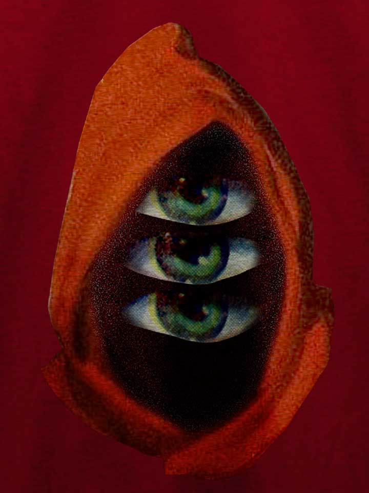 three-eyed-druid-t-shirt bordeaux 4