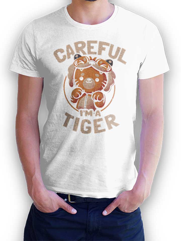 Tiger Cat T-Shirt weiss L