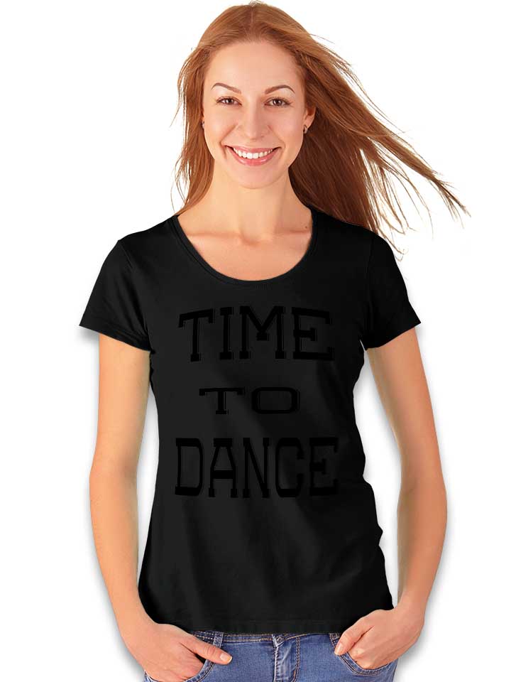 time-to-dance-damen-t-shirt schwarz 2