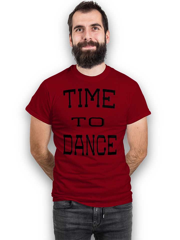 time-to-dance-t-shirt bordeaux 2