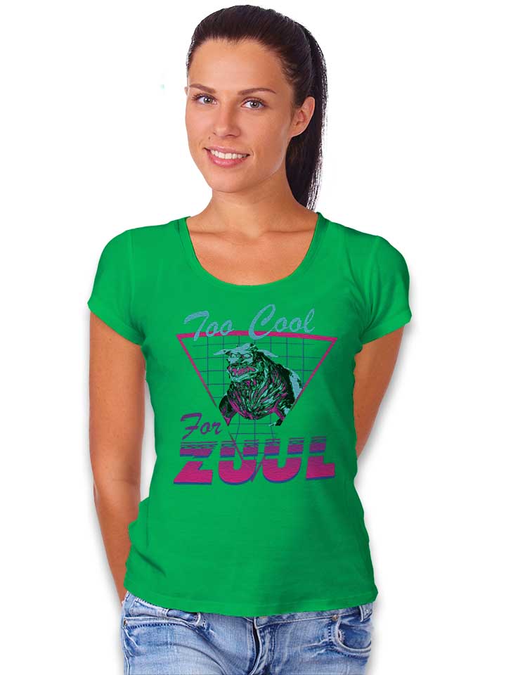 too-cool-for-zuul-damen-t-shirt gruen 2