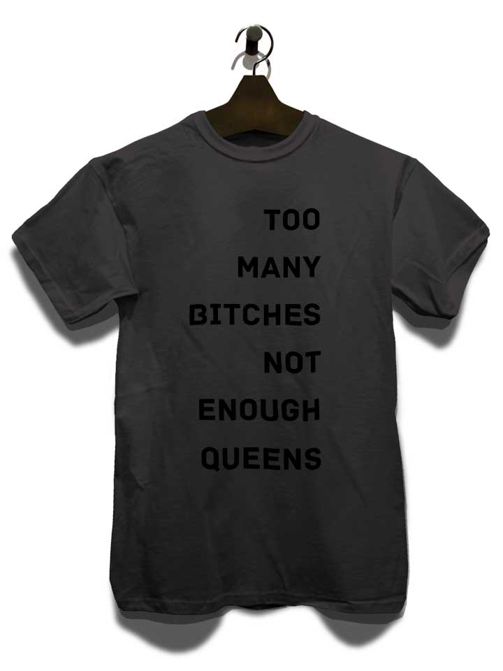 too-many-bitches-not-enough-queens-t-shirt dunkelgrau 3